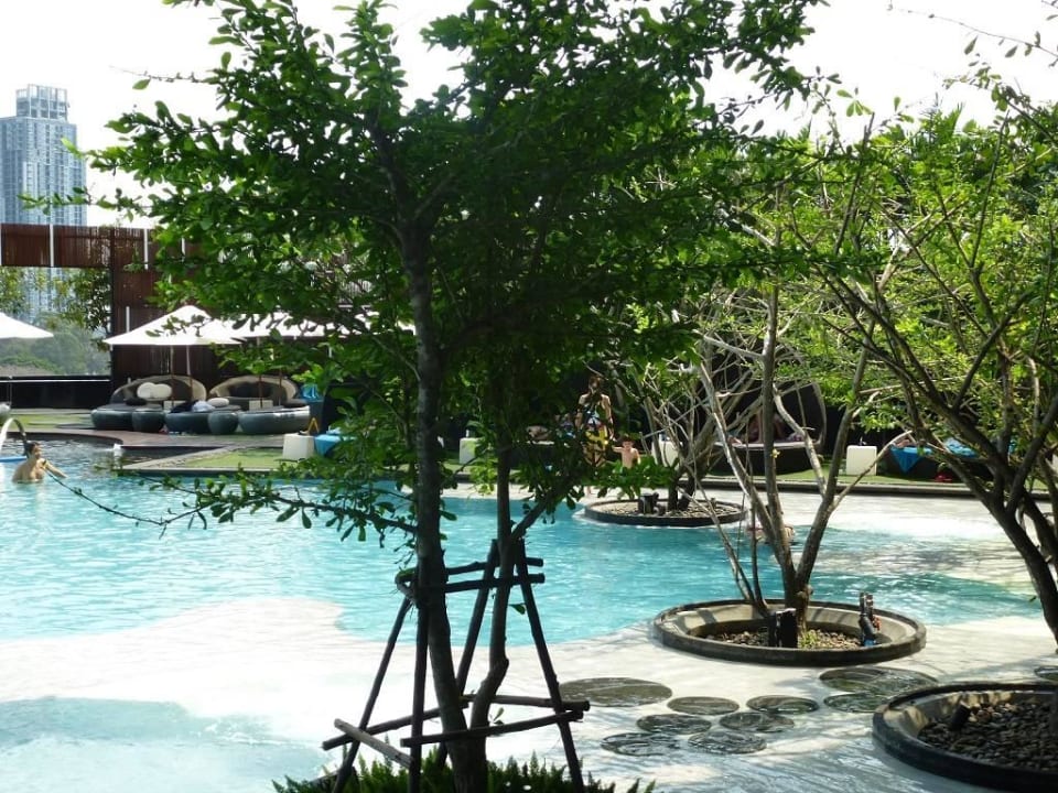 Blick Poolanlage Hilton Pattaya