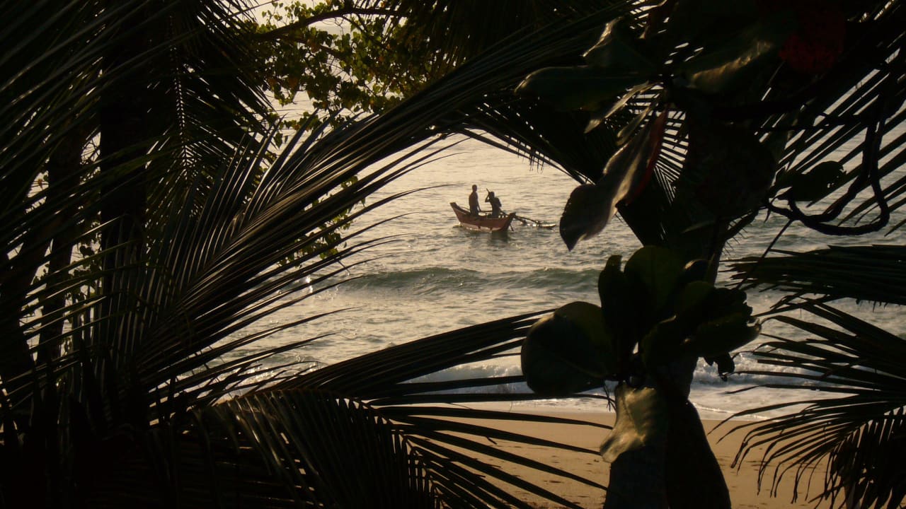 Blick vom Ibis Balkon zum Meer Ibis Guesthouse