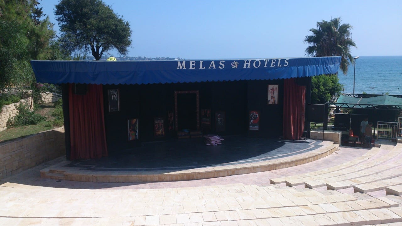Ampitheatre for the night time entertainment Melas Holiday Village