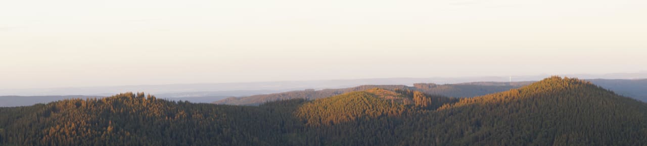 Ausblick bei der Sonnenuntergangswanderung Hotel Landgasthof Bergblick