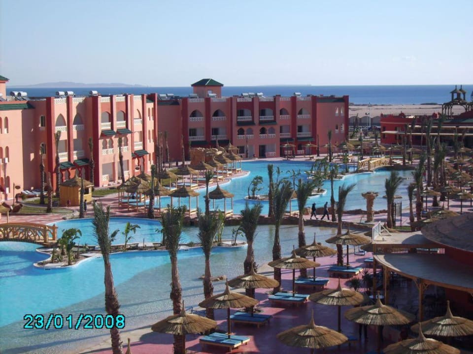 Blick vom Dach Pickalbatros Aqua Vista Resort - Hurghada