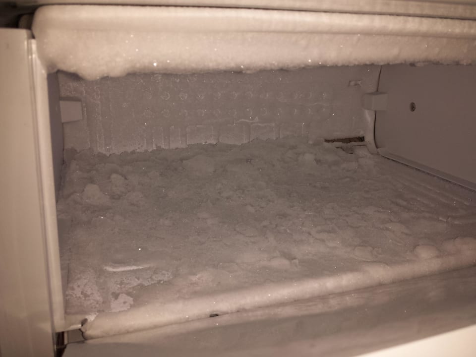 Kuehlschrank voll Eis Green Garden Aparthotel