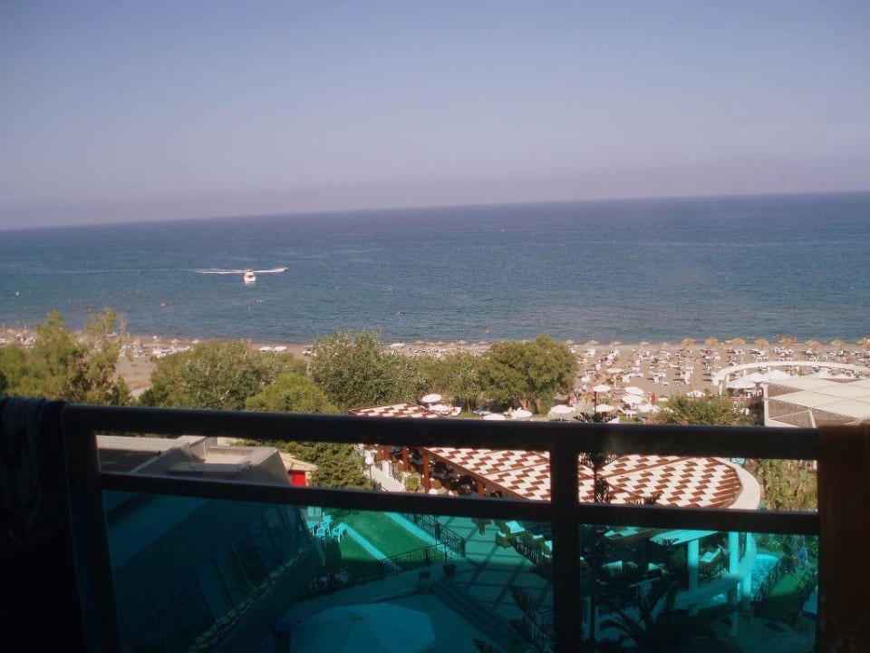 Aussicht vom Balkon Hotel Calypso Beach
