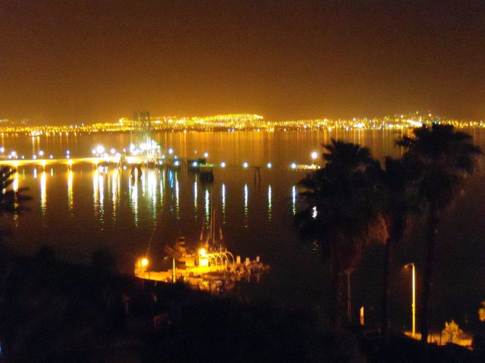 Nächtlicher Meerblick Hotel Prima Music Eilat