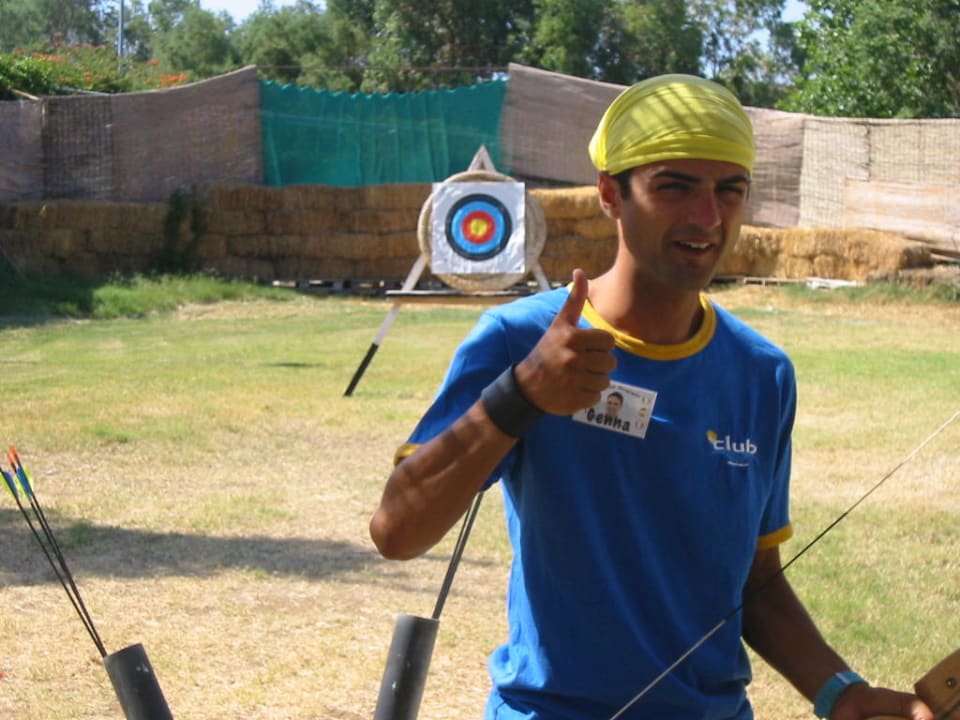 Bogenschießen mit den Animateuren Rodos Princess Beach Hotel & Spa