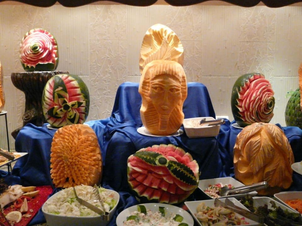 Dekoracje i sałatki Pickalbatros Aqua Park Resort - Hurghada