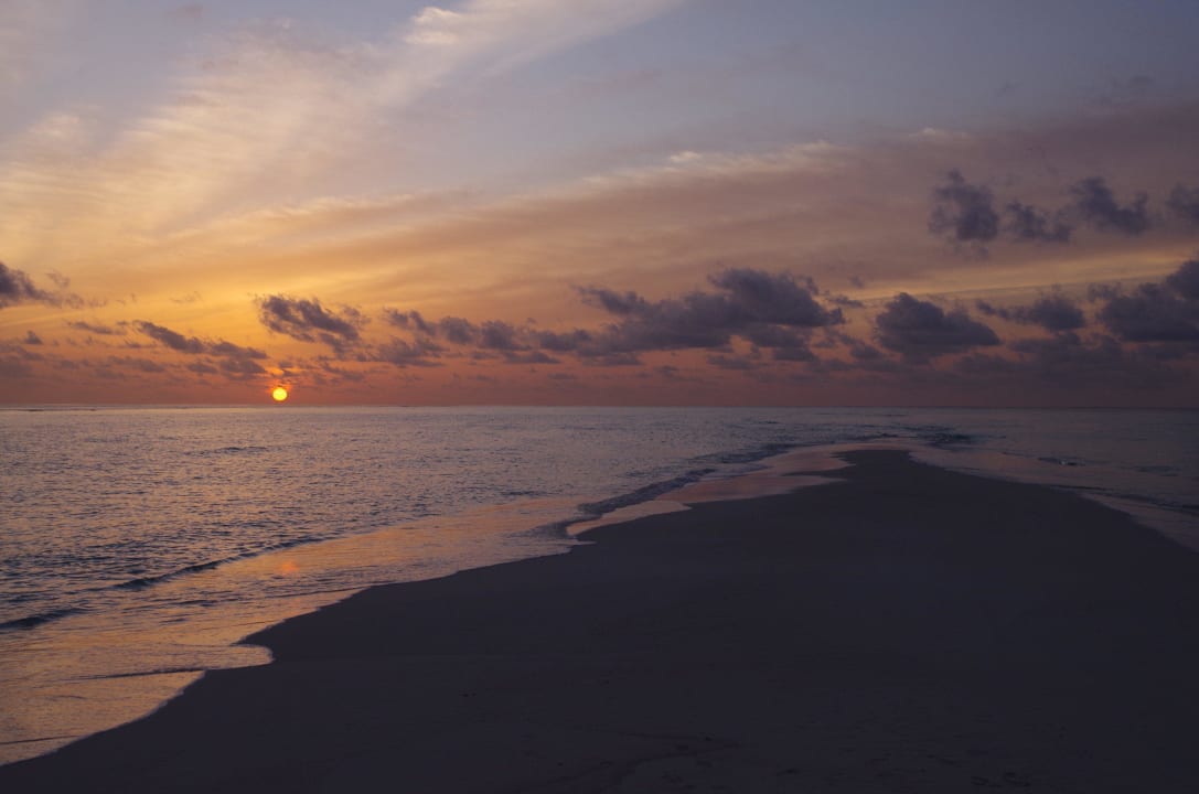 Sandbank Sonnenuntergang Kuramathi Maldives