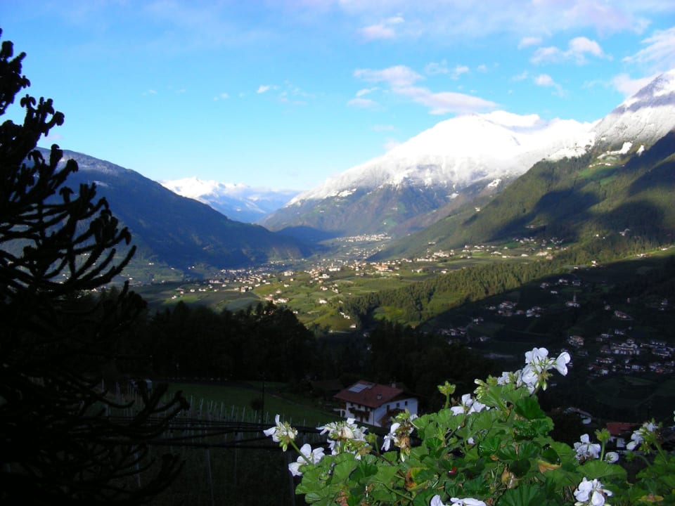 Blick vom Balkon Pension Hahnenkamm