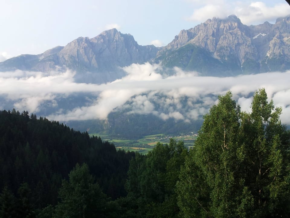 Aussicht vom Balkon Hotel Mölltaler