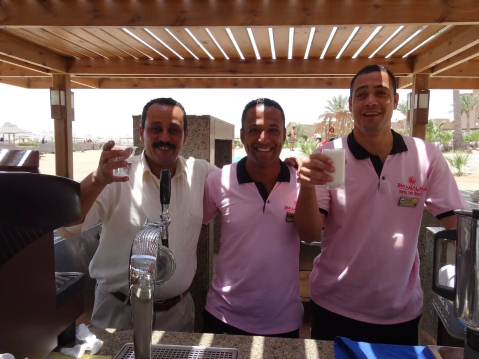 Teamwork mit Strahlen Shams Alam Beach Resort