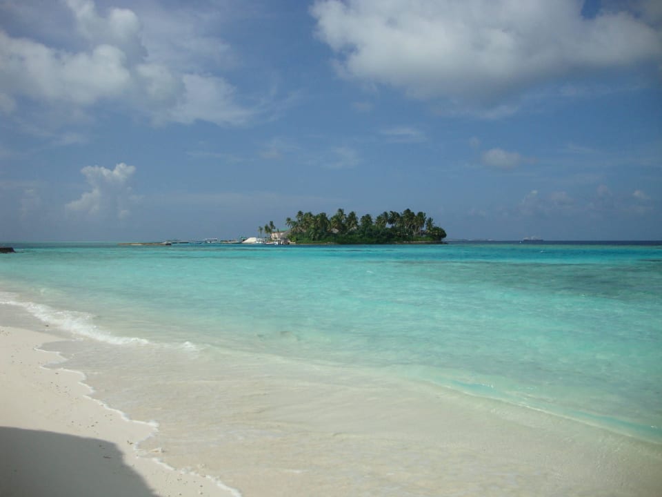 Blick auf Owners Island Veligandu Maldives Resort Island