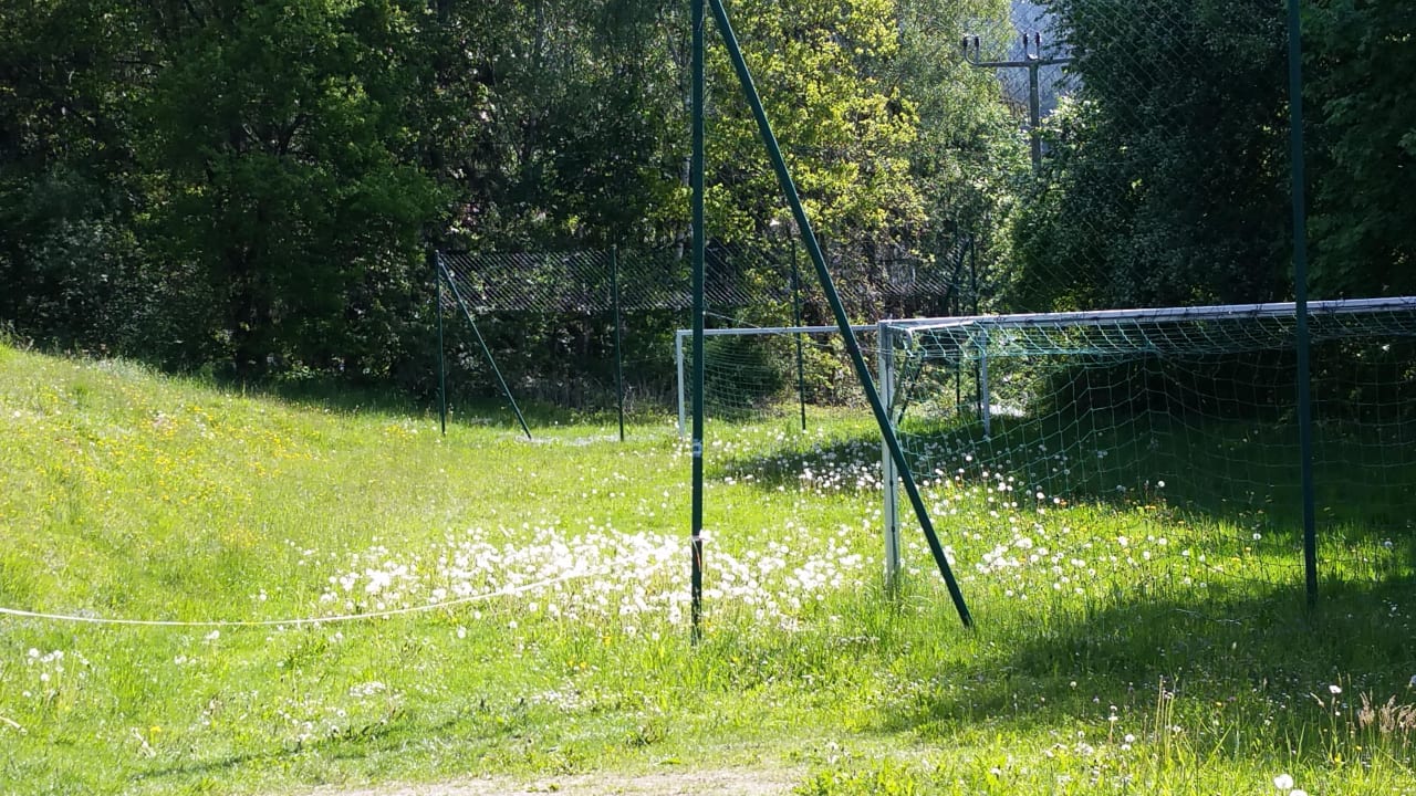 Fußballplatz gesperrt und nicht gemäht Landhotel Arber Wellness