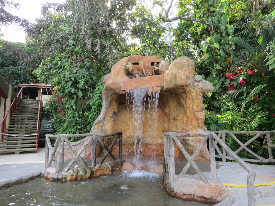 Wasserfall am Pool Hotel Pachira Lodge