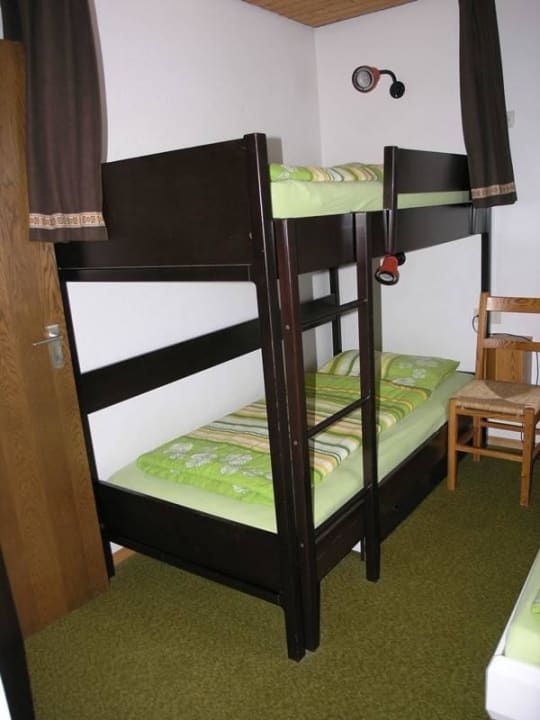 Stockbett im Schlafzimmer, Wohnung Nr. 19 Müllers Ferienwohnung Steibis / Allgäu