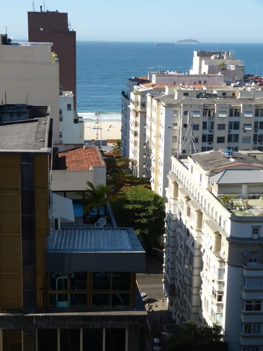 Blick zum Strand vom Dach Hotel Royal Rio Palace