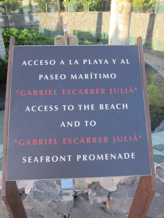 Beach Zugang Gran Melia Palacio de Isora Resort