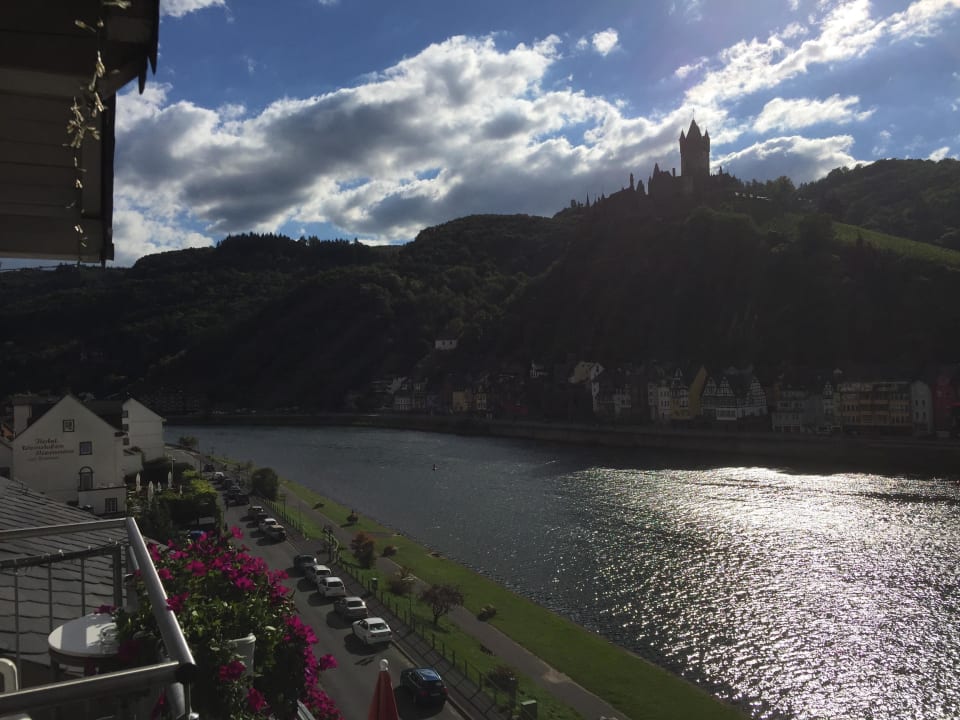 Ausblick vom Balkon Moselstern Hotel Brixiade & Triton