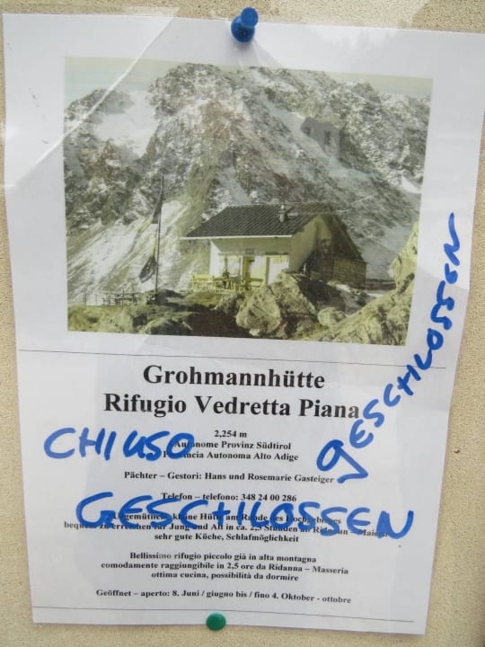 Ende der Saison Sonklarhof