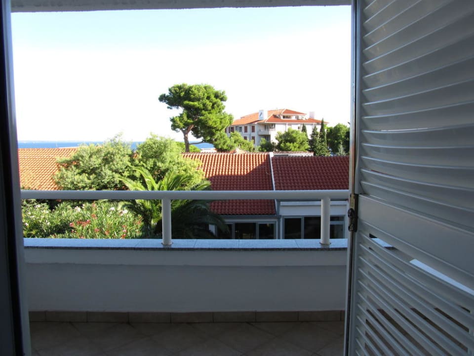 Ausblick zum Balkon Vitalhotel Punta