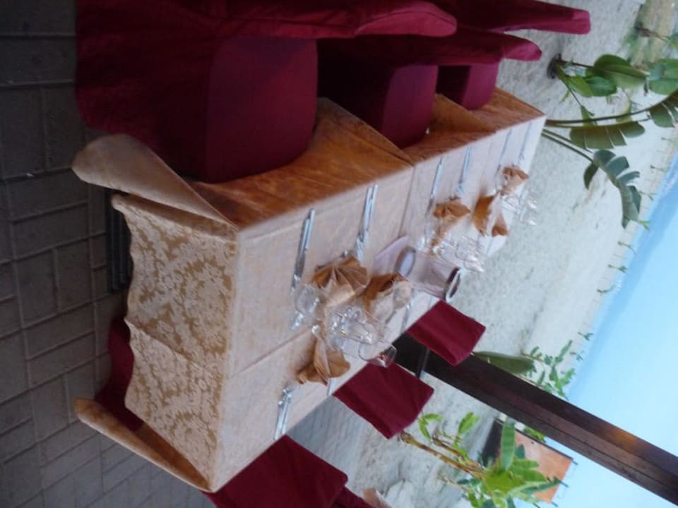 Tisch im Pescatore Falkensteiner Club Funimation Garden Calabria