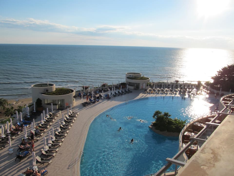 Ausblick von Balkon Melas Resort Hotel