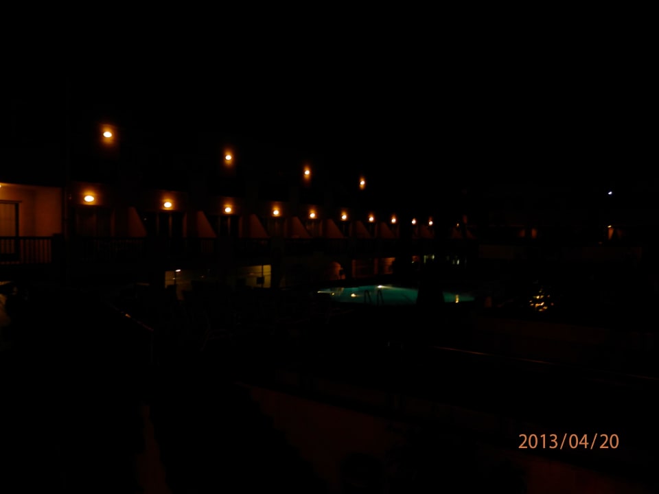 Blick vom Balkon bei Nacht Dunas Club - Hotel & Apartamentos