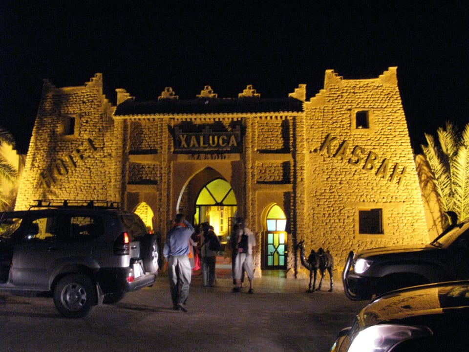 Am Abend nach der Sahara-Tour Kasbah Hotel Xaluca Arfoud