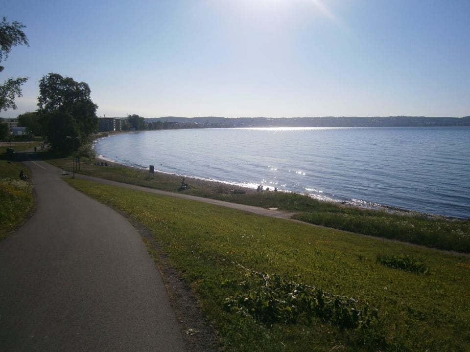 Vor dem Campingplatz Hotel Villa Björkhagen