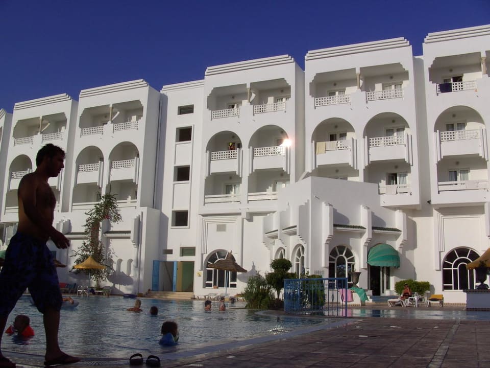 Hotel von der Rückseite Hotel Houria Palace