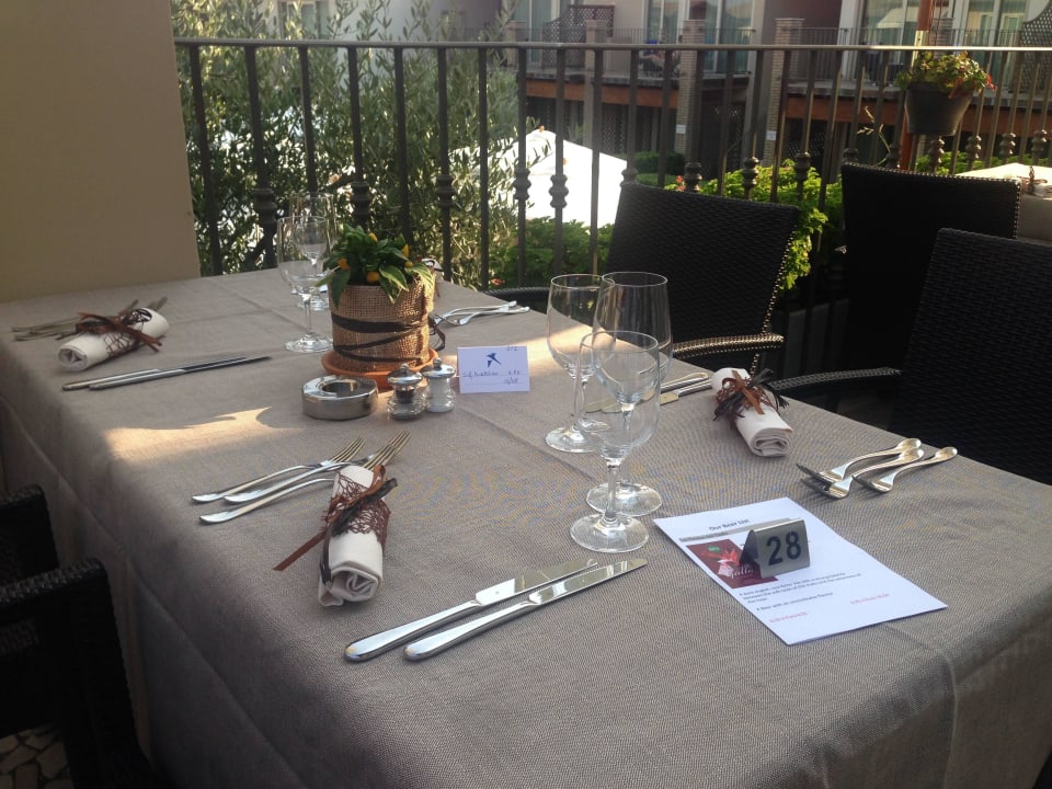 Tisch im Restaurant Lake Garda Resort