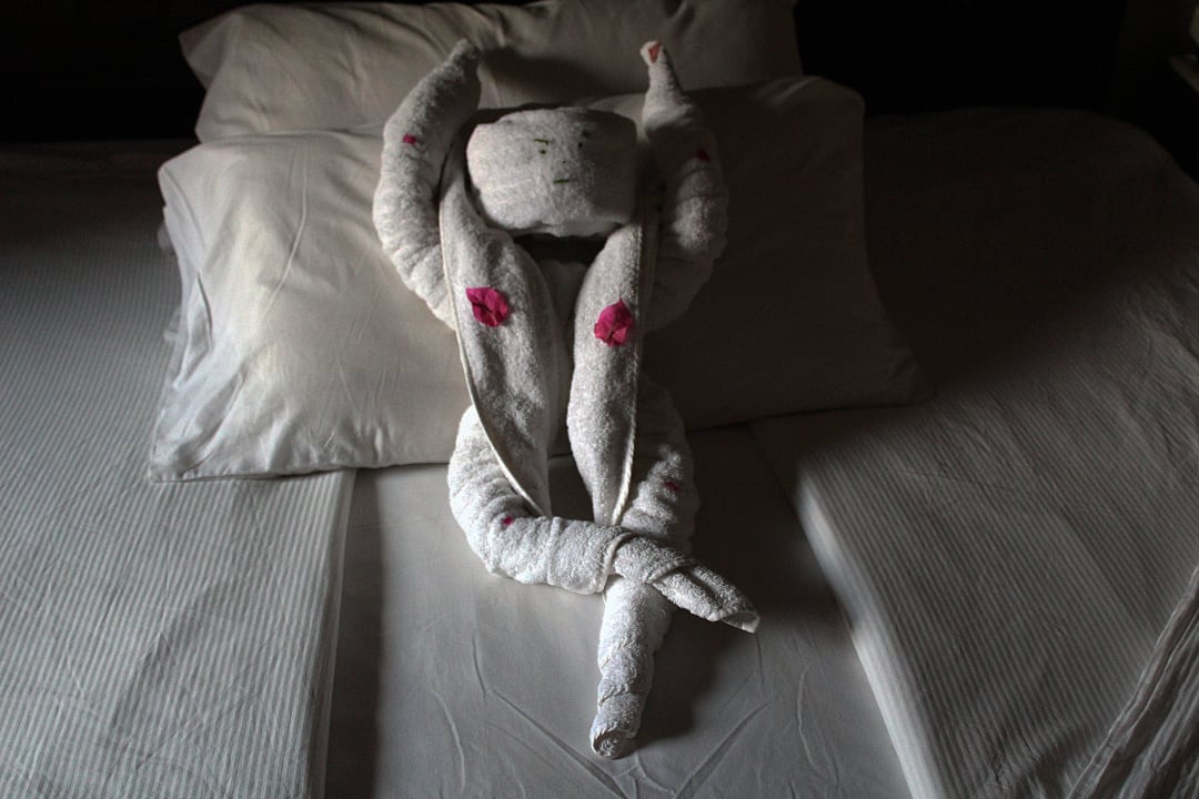 Handtuchkreation des Roomboys Iberotel Makadi Beach