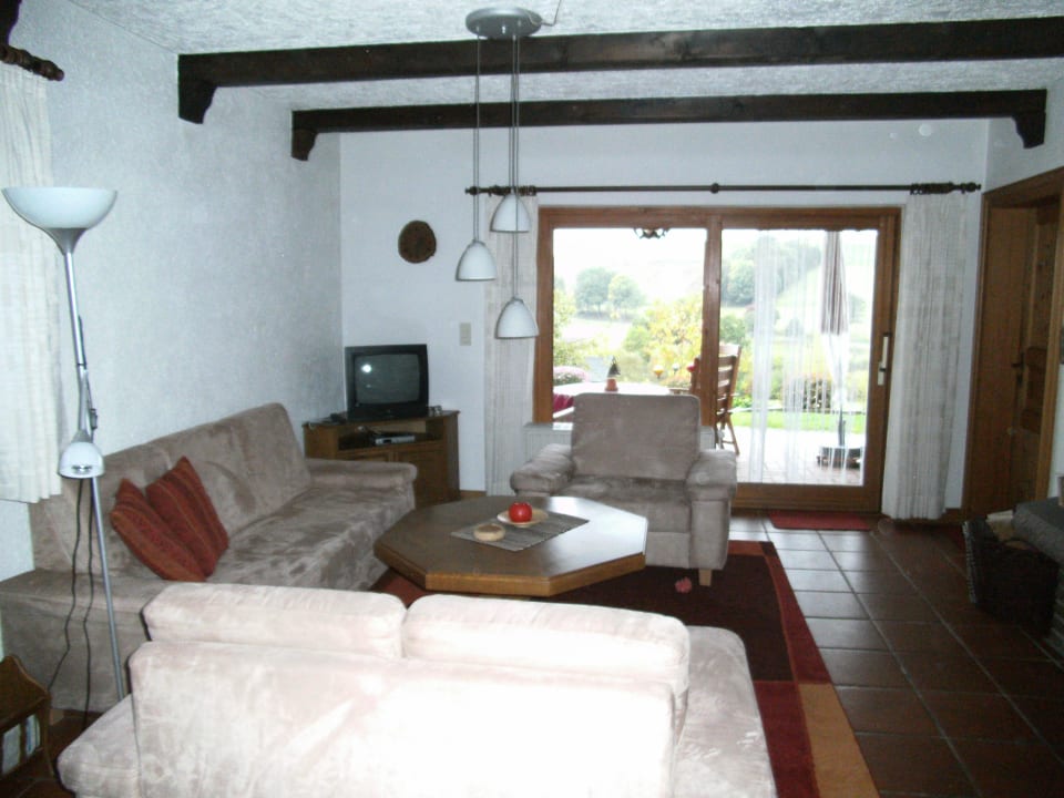 Wohnzimmer Ferienblockhaus Jürges