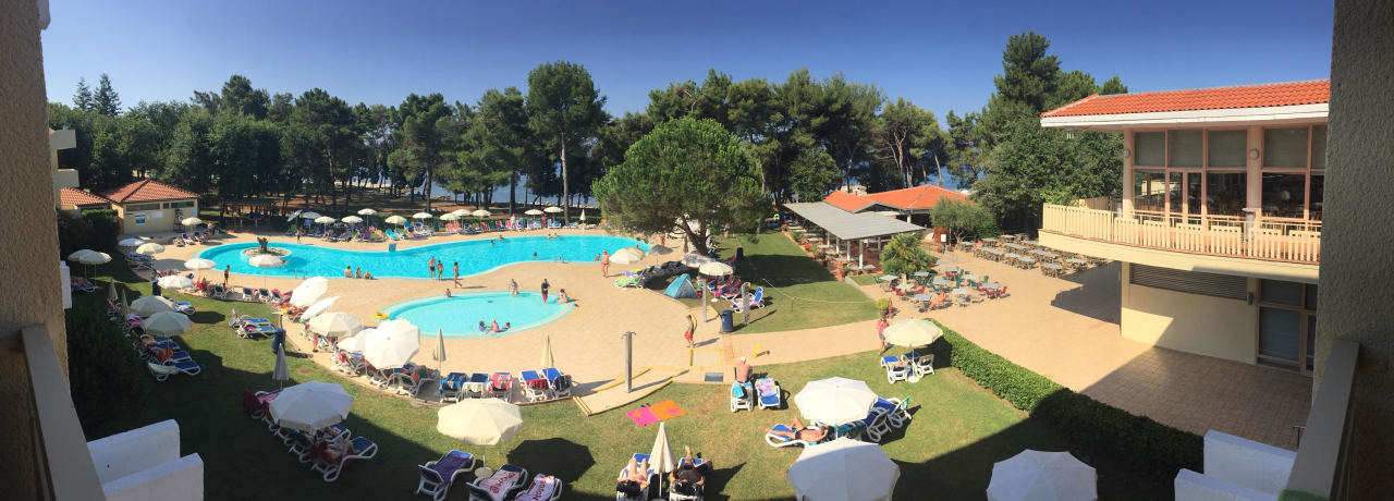 Balkonblick Hotel Aurora Plava Laguna