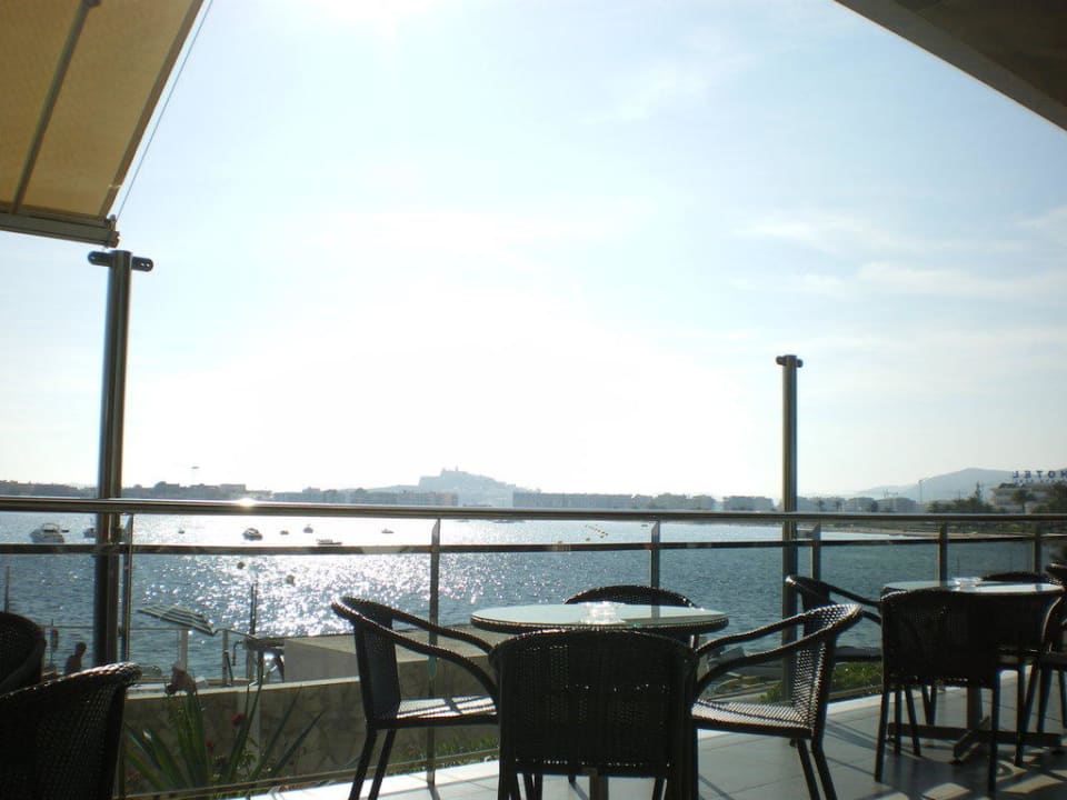 Blick von der Terrasse Hotel Simbad