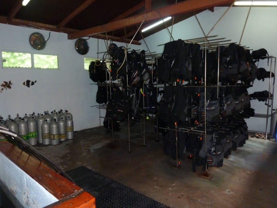 Tauchschule, Equipmentraum Embudu Village