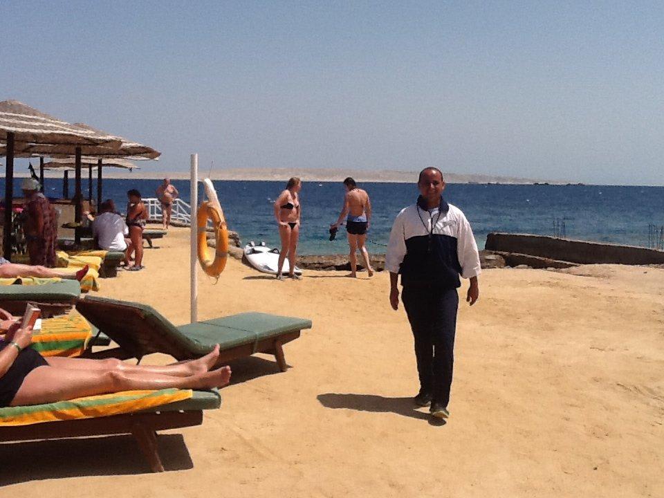 Wessam ist unermüdlich unterwegs.  Arabella Azur Resort