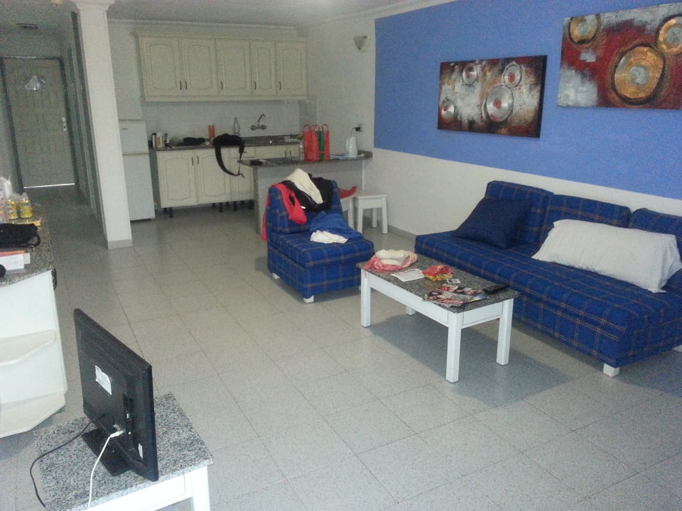 Wohnzimmer Ereza Apartamentos Los Hibiscos- Adults Only