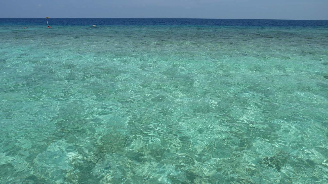 Ausblick Terrasse Wasservilla Kuramathi Maldives