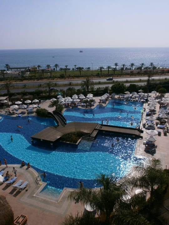 Aussicht auf den Ruhepool Long Beach Alanya