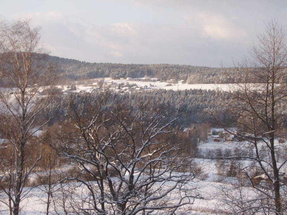 Ausblick von unserem Balkon Spirit & SPA Hotel Birkenhof am Elfenhain