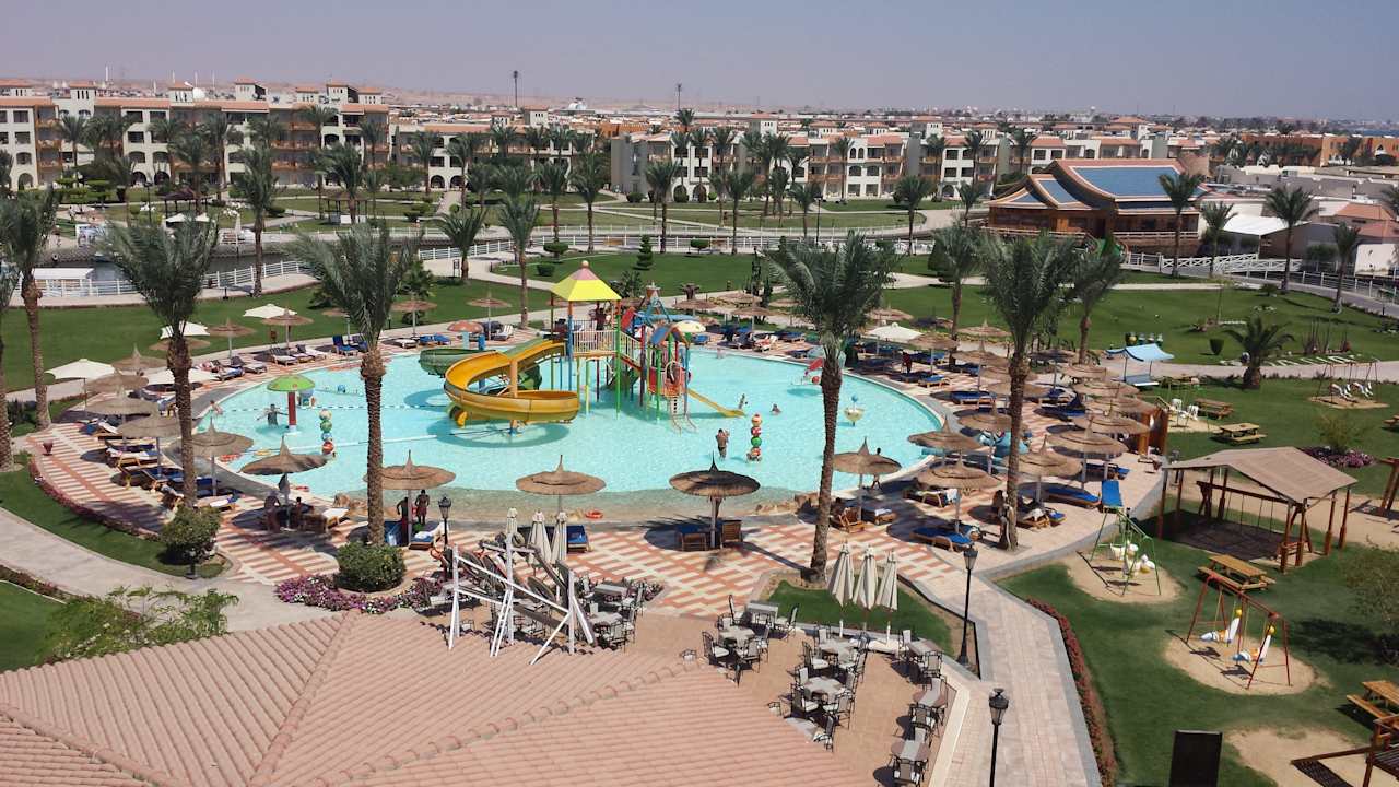 Ausblick Dach 1000er Block Pickalbatros Dana Beach Resort - Hurghada
