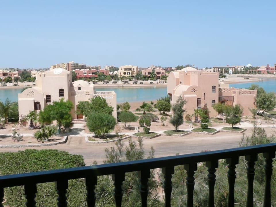 Ausblick vom Balkon zur Lagune Three Corners Rihana Resort Deluxe