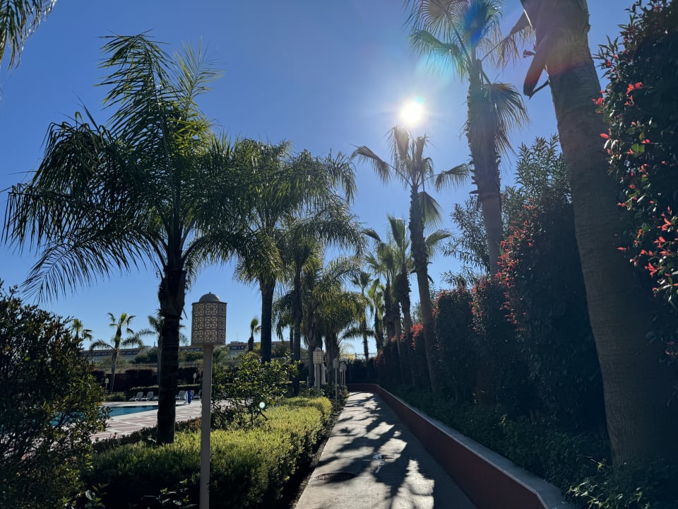 Gartenanlage Royal Taj Mahal Hotel