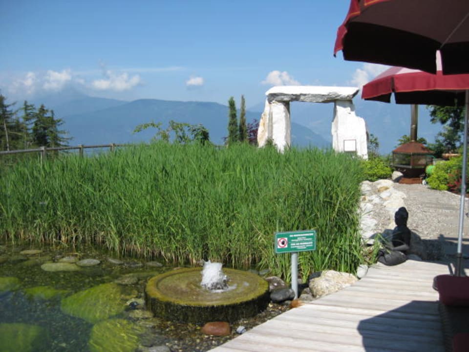 Naturbadeteich Hotel Chalet Mirabell