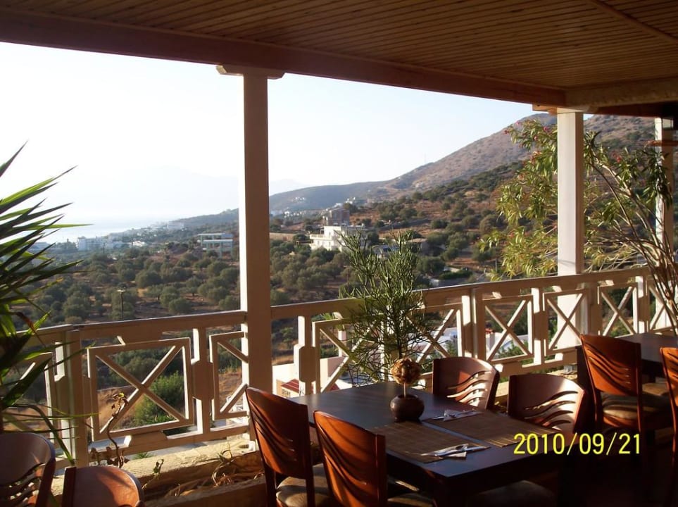 Blick vom Restaurant Elounda Residence Resort & Waterpark