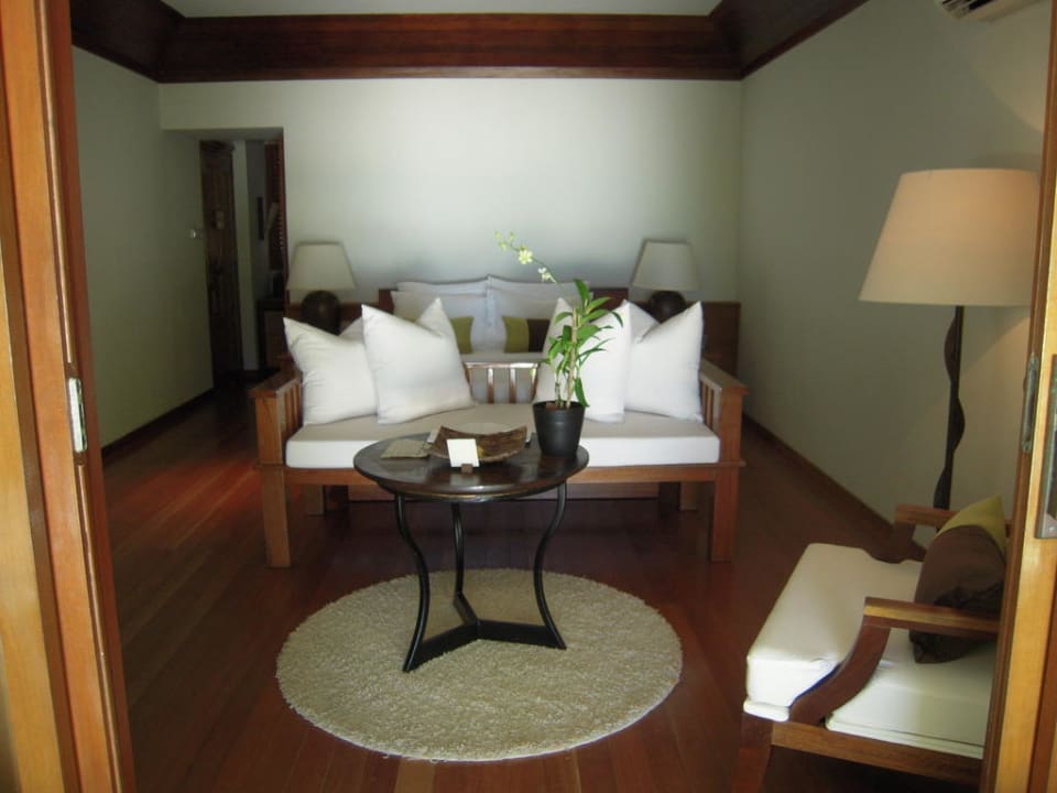 Unser Bungalow  Six Senses Kanuhura