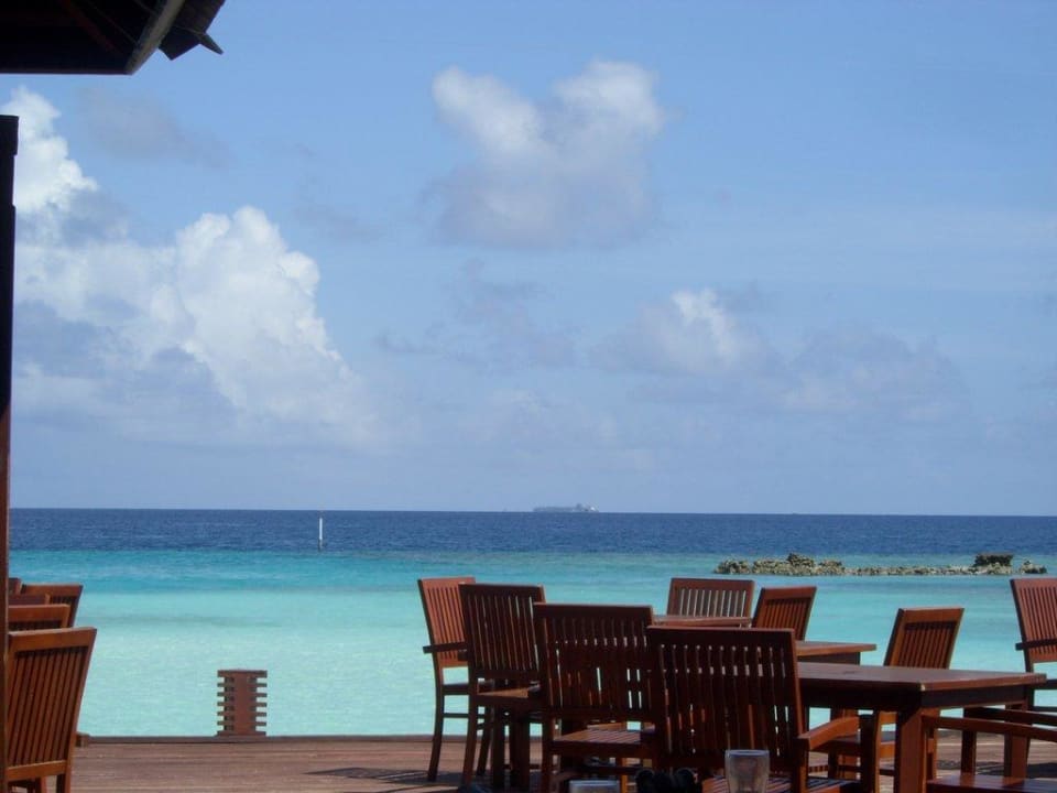 Ausblick beim Frühstück Sun Siyam Olhuveli