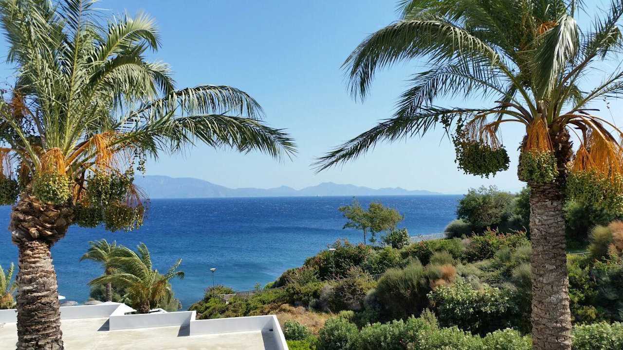 Blick vom Balkon Dimitra Beach Hotel & Suites