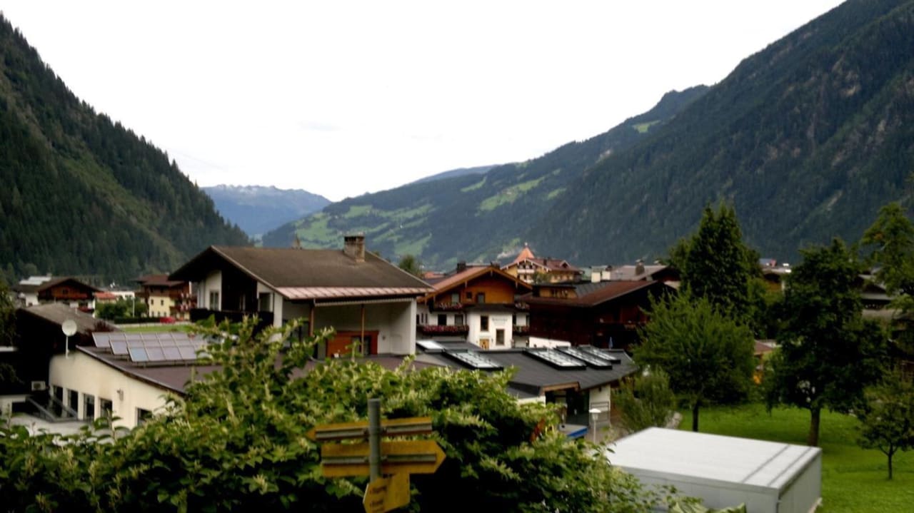 Ausblick vom Balkon aus Gästehaus Zum Gachtna