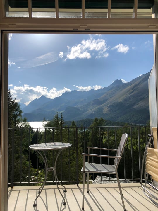 Ausblick Waldhaus Sils